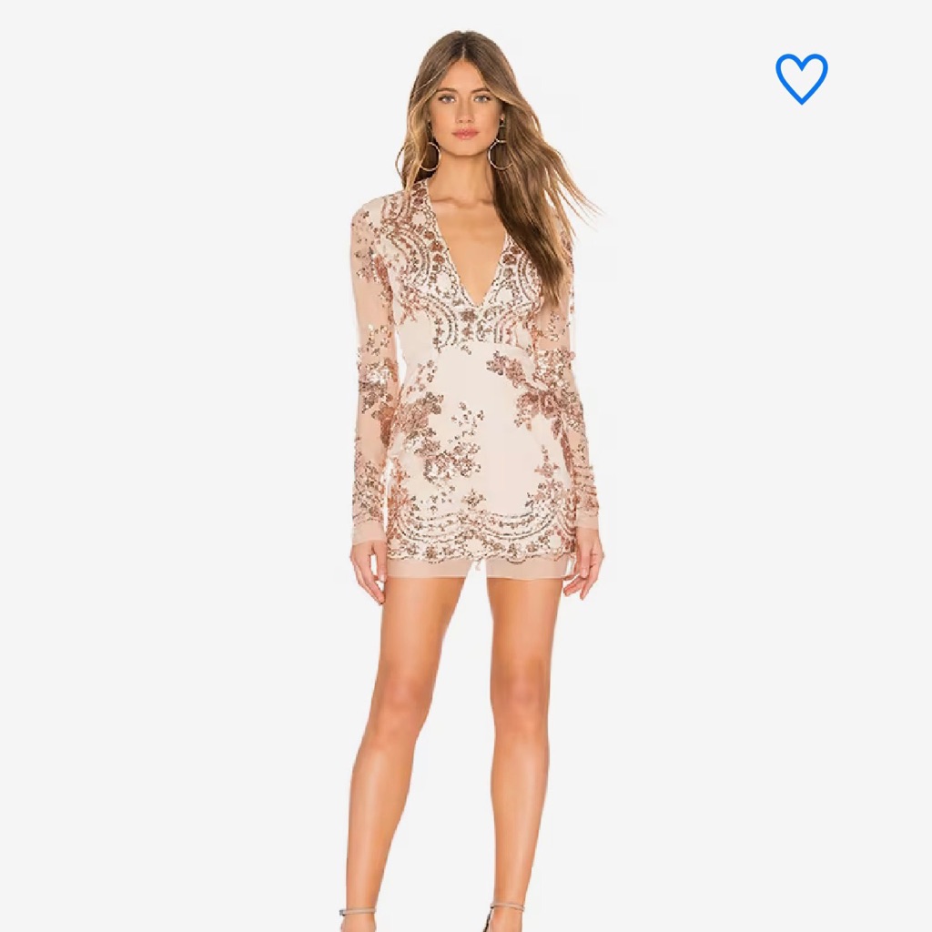 Superdown/By The Way Jessa Deep V Mini Dress
